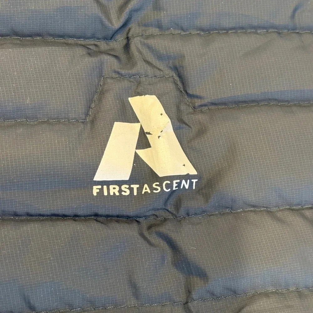 Eddie Bauer First Ascent StormDown 800 Puffer Jacket Mens XL Gray Hooded Down